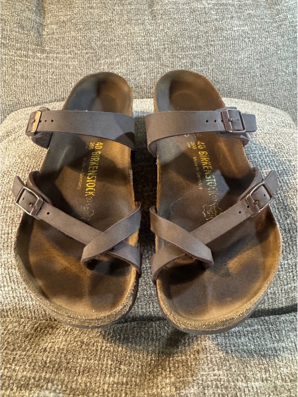 Birkenstock Mayari Mocha Oiled Leather Sandals Size 40 Regular / Normal Fit